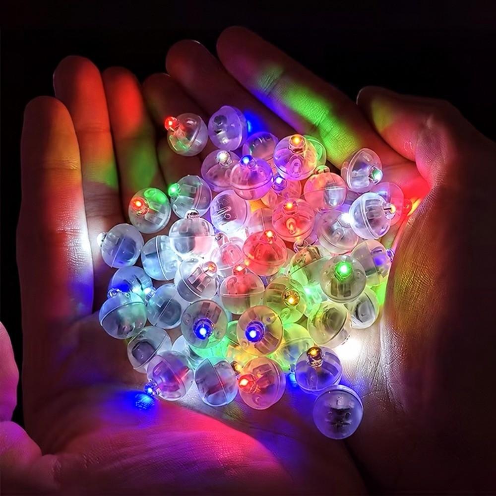 11 Pezzi Luce LED Lampeggiante per Palloncini Mini Lampada per Palloncini Colorata a Batteria Luce Decorativa Rotonda per Natale Decorazione per Matrimonio