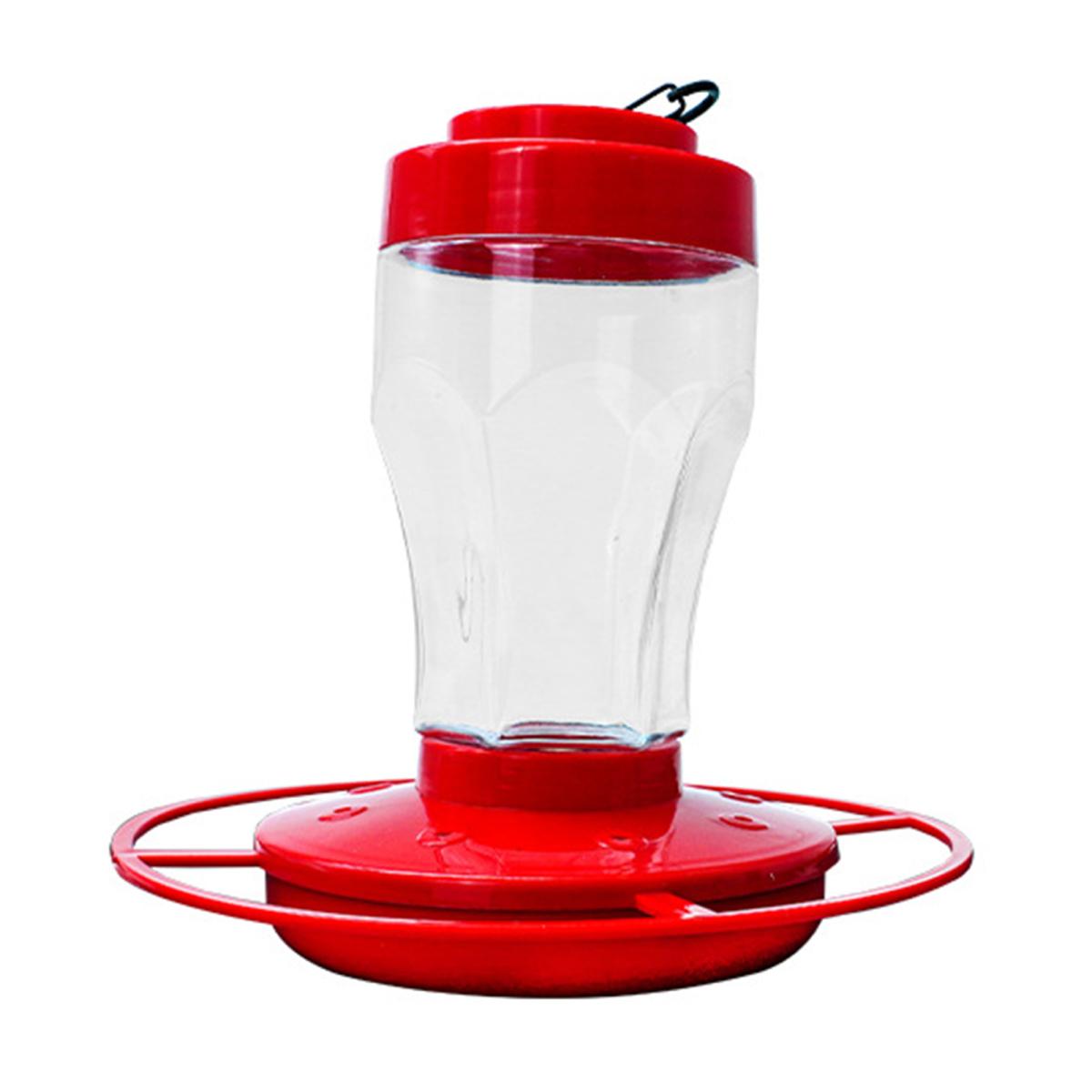 

Кормушка для колибри Yousheng, подвесная кормушка для птиц с насестом и защитой от пчел, герметичное отверстие для кормления диких птиц для наружного декора красный