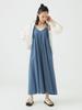 B:MING LIFE STORE by BEAMS Women's Cut Maxi Dress (Sizes S-M) Greyish Blue
