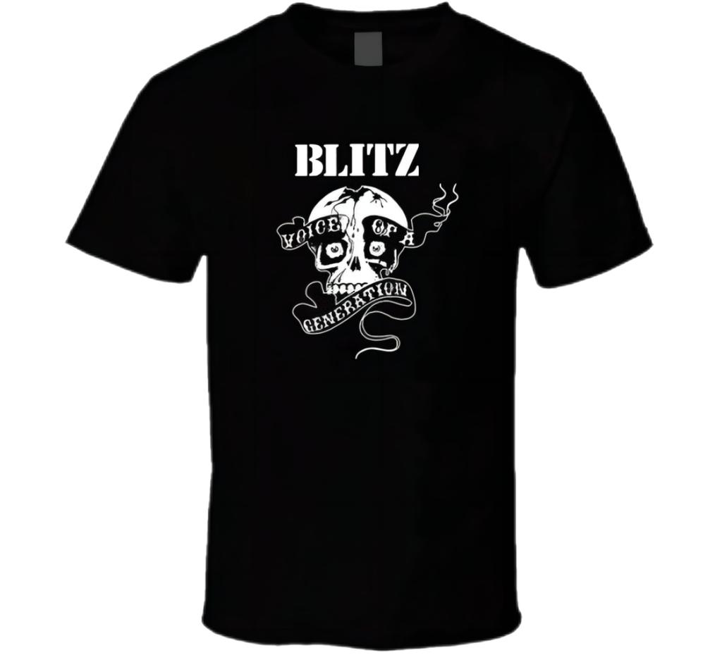 Blitz Voice Of A Generation Skull T-Shirt