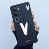 For Vivo Y19s V2149 Cover Case Lucky Initial Letter Couple Silicone Soft Matte Phone Bumper for Vivo Y19s 4G Y29 5G Casing