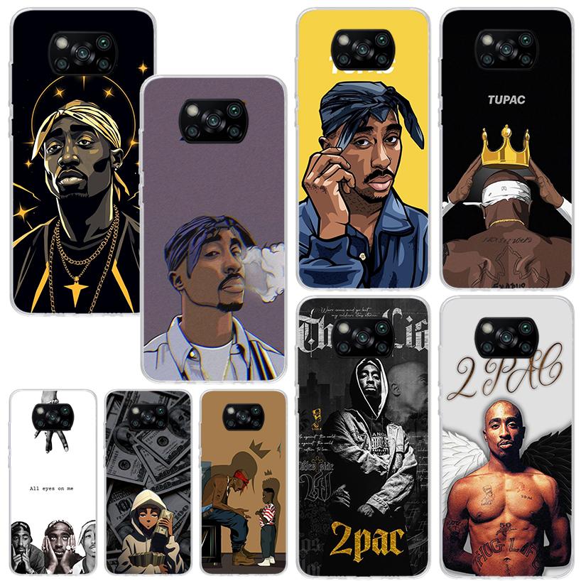 Rapper 2pac Singer Tupac Phone Case For Xiaomi Poco X7 X6 X5 M7 M8 Pro F7 Ultra Redmi 15C 15 13C 13 12C 12 10 10C 10A Art Fundas