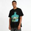 Miss My Home Natural Mountain Lake Earth Print Casual T-Shirt Pure Cotton T-shirt