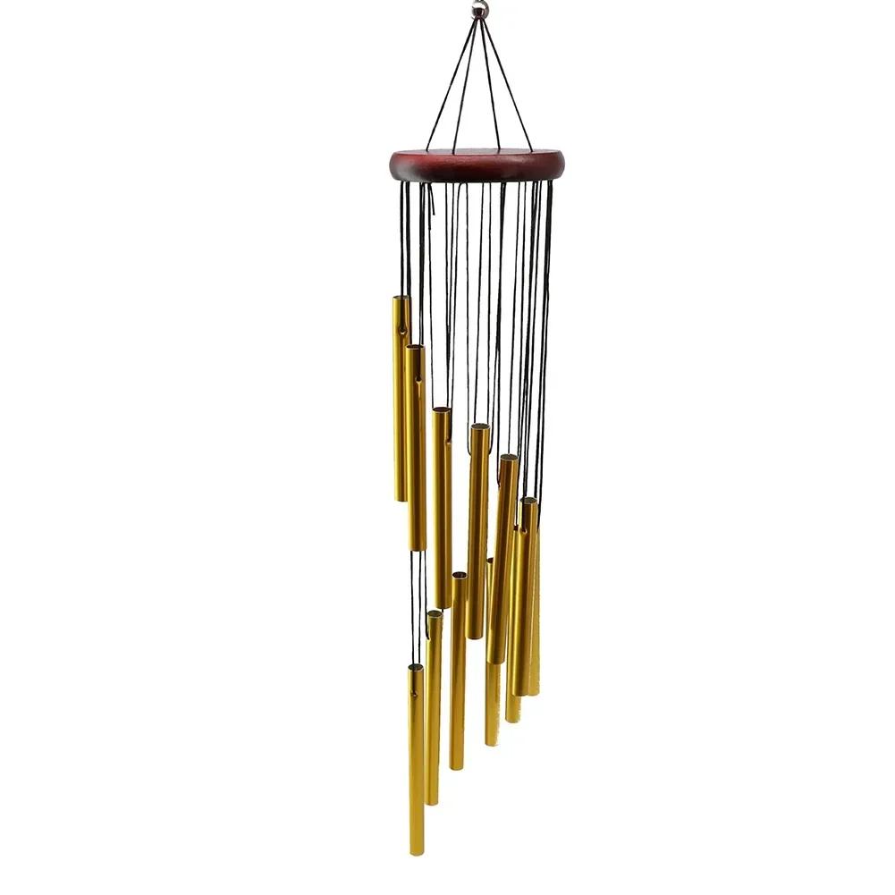 12 Tube Wind Chime Aluminum Tube Waterproof Windproof Suitable Pine Musical Wind Chime For Coffee Shop Garden Restaurant