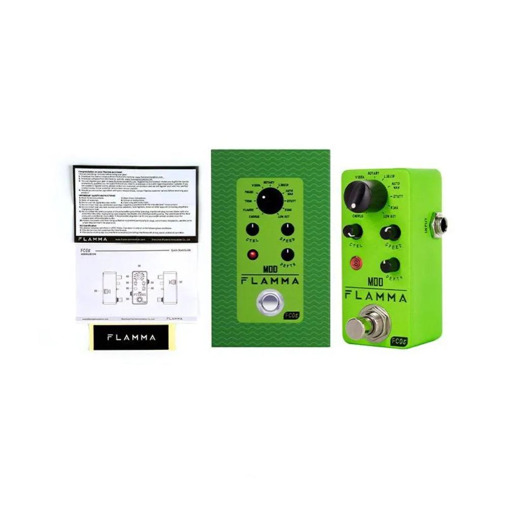 FLAMMA FC05 Modulation Mini Pedal with Chorus, Flanger, Tremolo, Phaser, Vibrato and Rotary effects.