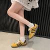 Lightweight Red Platform German Training Shoes Women's Spring 2025 New Flat-soled Lace-up Sports and Leisure Shoes Board Shoes