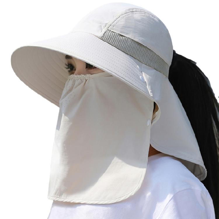 Wide Brims Sun Hat Sun Protective Face Covers Hat for Women Fishing Cycling