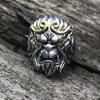 Retro Black Myth Wukong Ring For Men Punk Gothic  Large Adjustable Ring Journey To The West Monkey King Accessories Gift