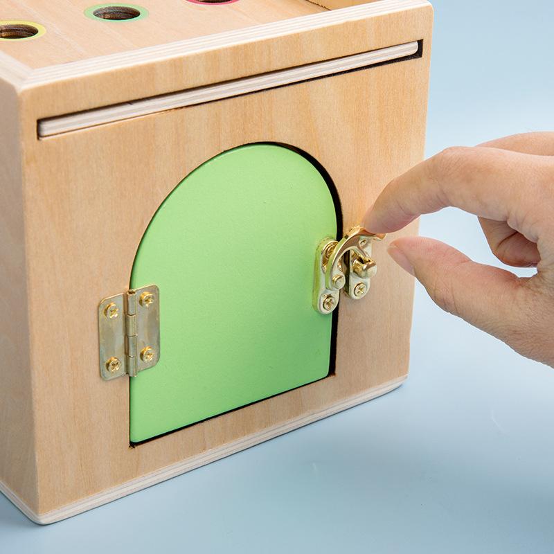 Children'S Early Education 6-In-1 Intelligence Box Montessori Unlocking And Pulling Radish Shape Set Column Fruit Matching Toy