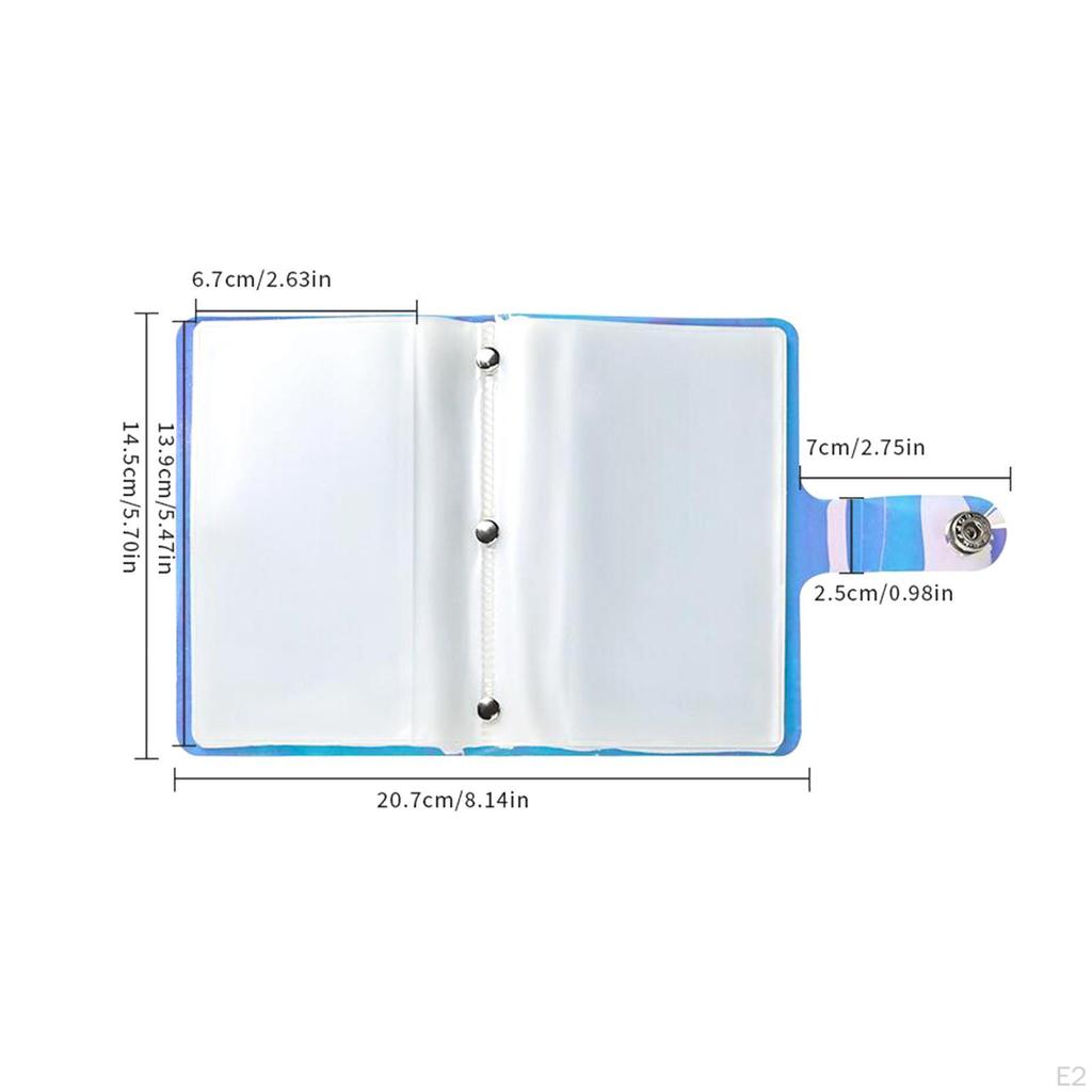 Nail Art Plates Display Book Multipurpose Stickers Holder Collecting Album Storage for