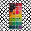 Watercolors Set Paint Palette Painting Phone Case for Samsung Galaxy S26 S25 Edge S24 S23 Ultra S22 Plus S21 FE S20 + Soft Cover