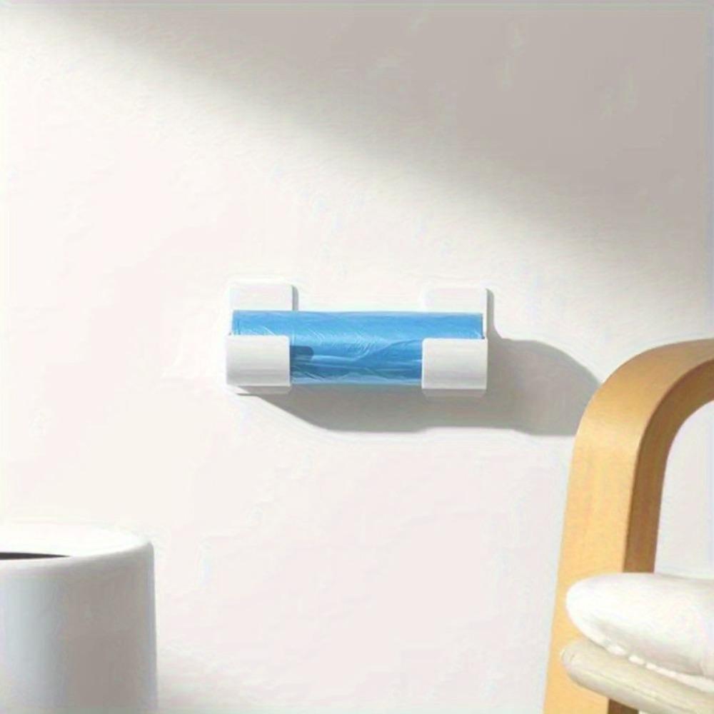 1 Pair of Trash Bag Holder, Garbage Bag Dispenser Roll Rack Wall Mounted Shopping Grocery Bag Roll Rack Plastic Trash Bag Storage Rack