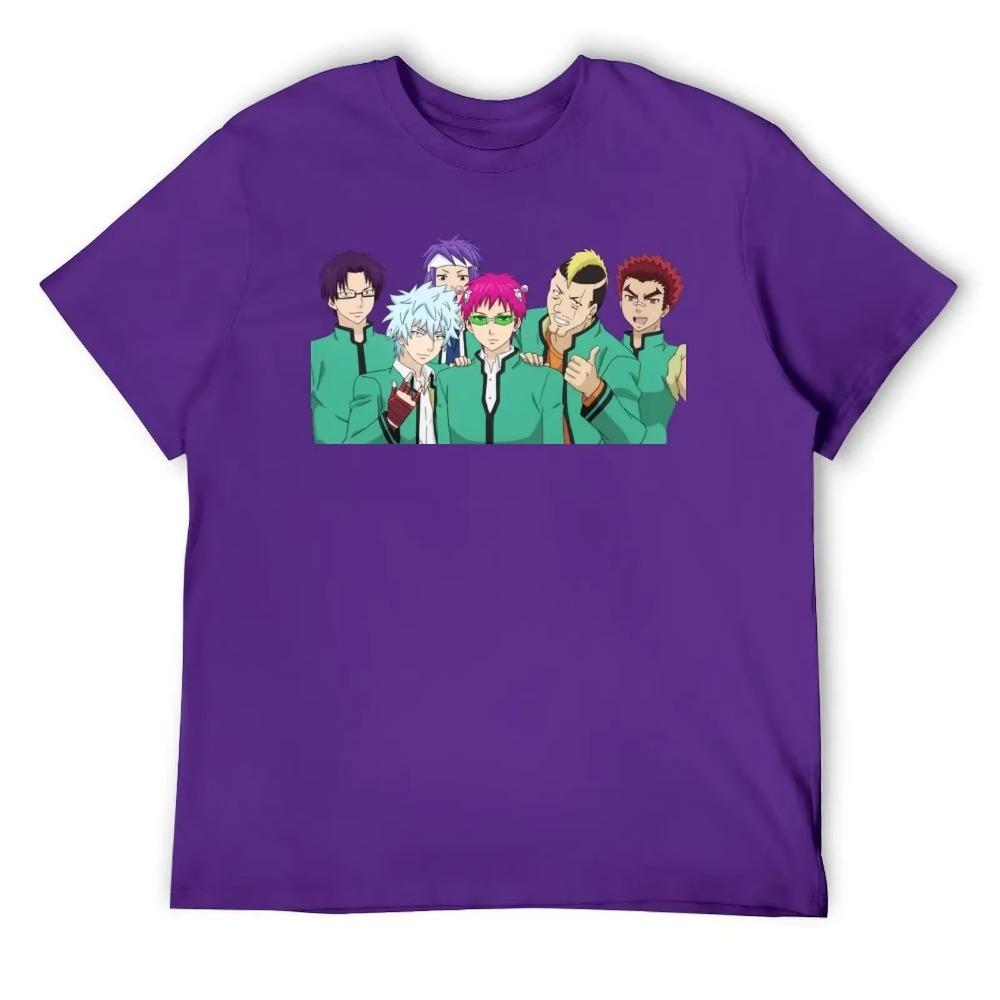 Saiki K Friend Group For Sale T-shirts Graphic Vintage T-shirt Crewneck  Sport  Humor Graphic Aactivity Competition Eur Size