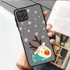 Cute Cartoon Doll Christmas Matte Case For Samsung Galaxy A52 A12 A51 A32 A21s A71 A32 5G A12 A22 A53 A70 A50 Hard Phone Shell