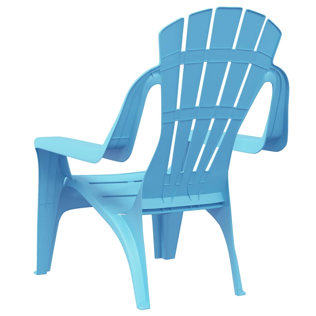 VidaXL Kinder-Gartenstühle 2 Stk. Blau 37x34x44 cm PP Holzoptik