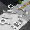 Stainless Steel Chopstick Rest with Spoon Holder Modern Dining Utensil Rest Rust-Resistant Easy-Clean Tableware for Home Dining