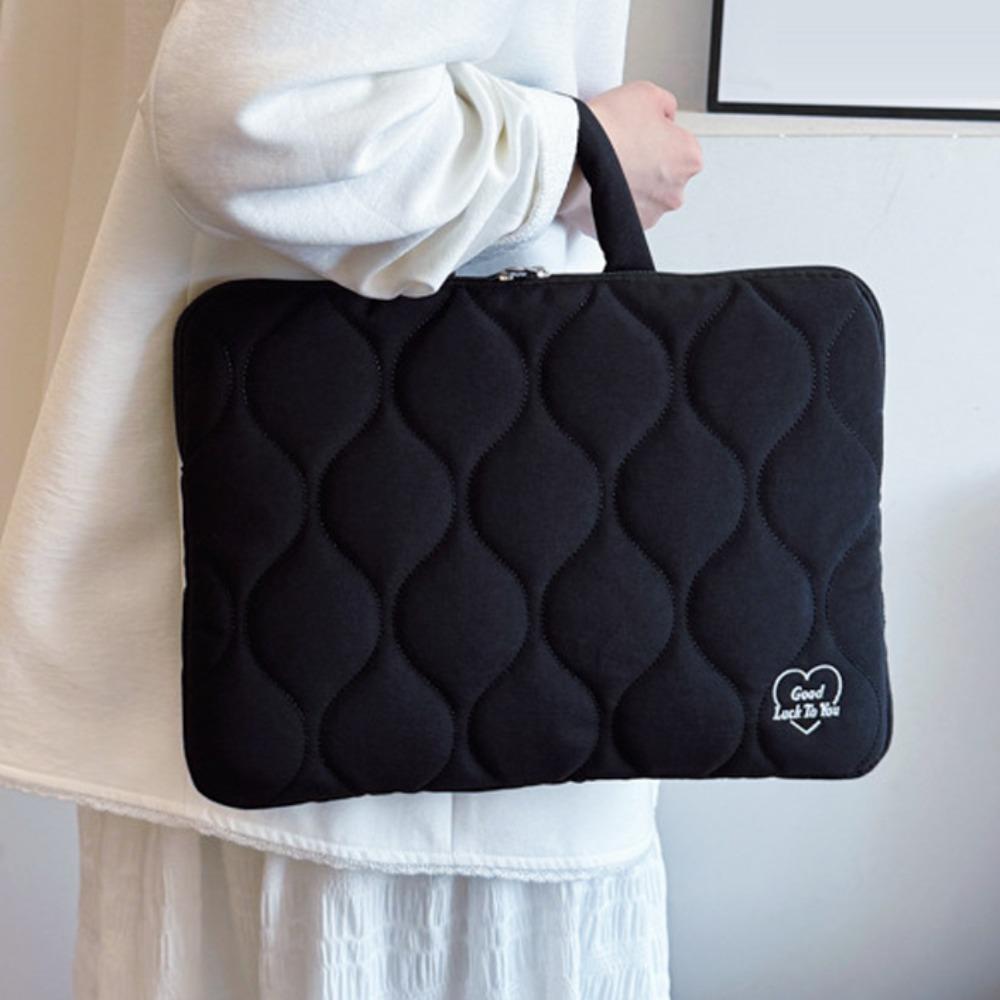 Stylish Handle Style Laptop Sleeve Sweet Simple Computer Handbag Lightweight Portable Laptop Bags School