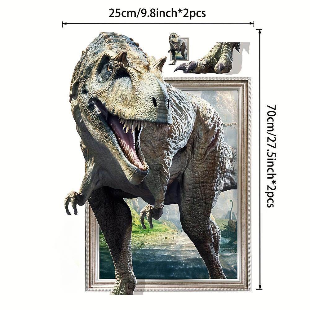 

3D Dinosaur Forest Wall Stickers Living Room Bathroom Wall Vinyl Decals Waterproof Home Decorataion Animal Wall Accessories (as the picture,70x25CM)