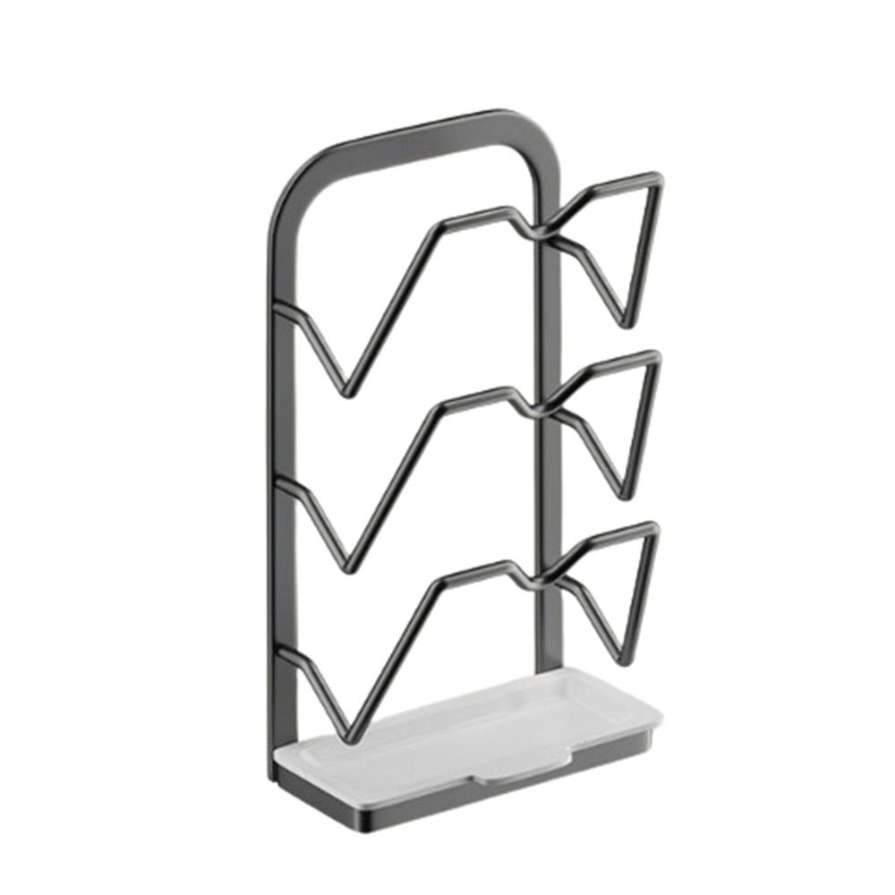 Multi-layer Pot Lid Organizer Rack Sturdy Vegetable Board Holder  Door-Mounted
