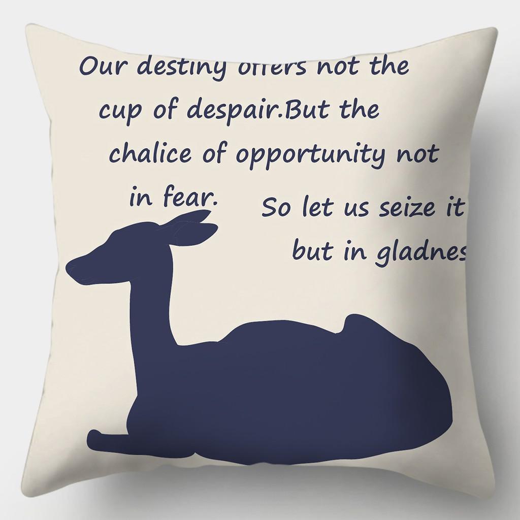 Creative Elk Cushion Covers Deer Pillowcases In the Forest Square Sofa Pillowcases Home Decor Pillowcases