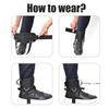 1 Pair Ankle Strap for Cable Machine Attachments Adjustable Indoor Gym Ankle Cuff with 4 D Ring for
