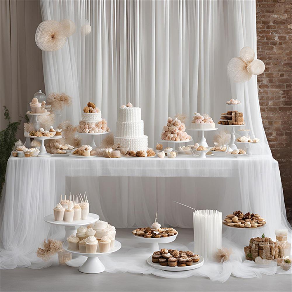 1/2/3/5/10M Wedding Tulle Backdrop Curtains,Sheer Backdrop Curtains for Birthday Party Spring Party,Photography Backdrop Decor