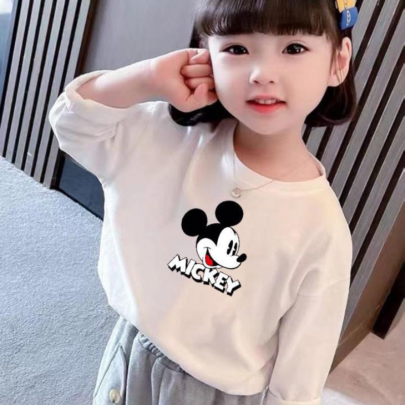 Kids  White Long-Sleeve T-Shirt: 2026 Spring/Autumn Collection for Boys and Girls 160cm