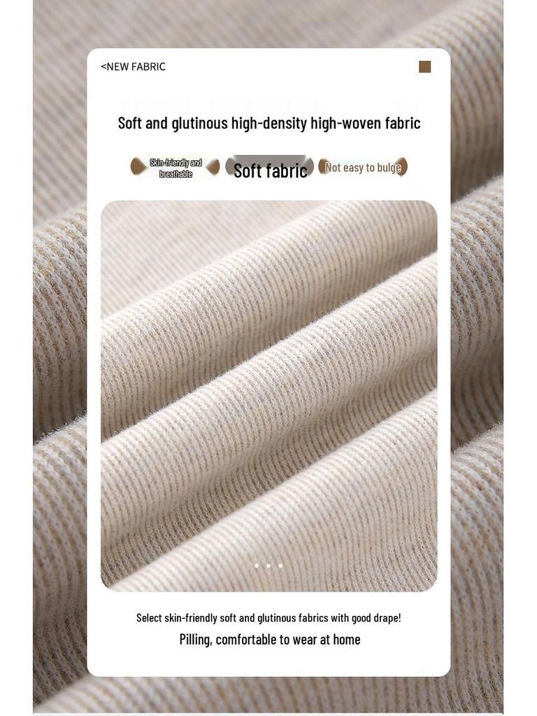 Pantaloni da donna a vita alta a gamba larga Sticky Rice - Pantaloni casual a gamba dritta a vestibilità ampia per primavera/autunno