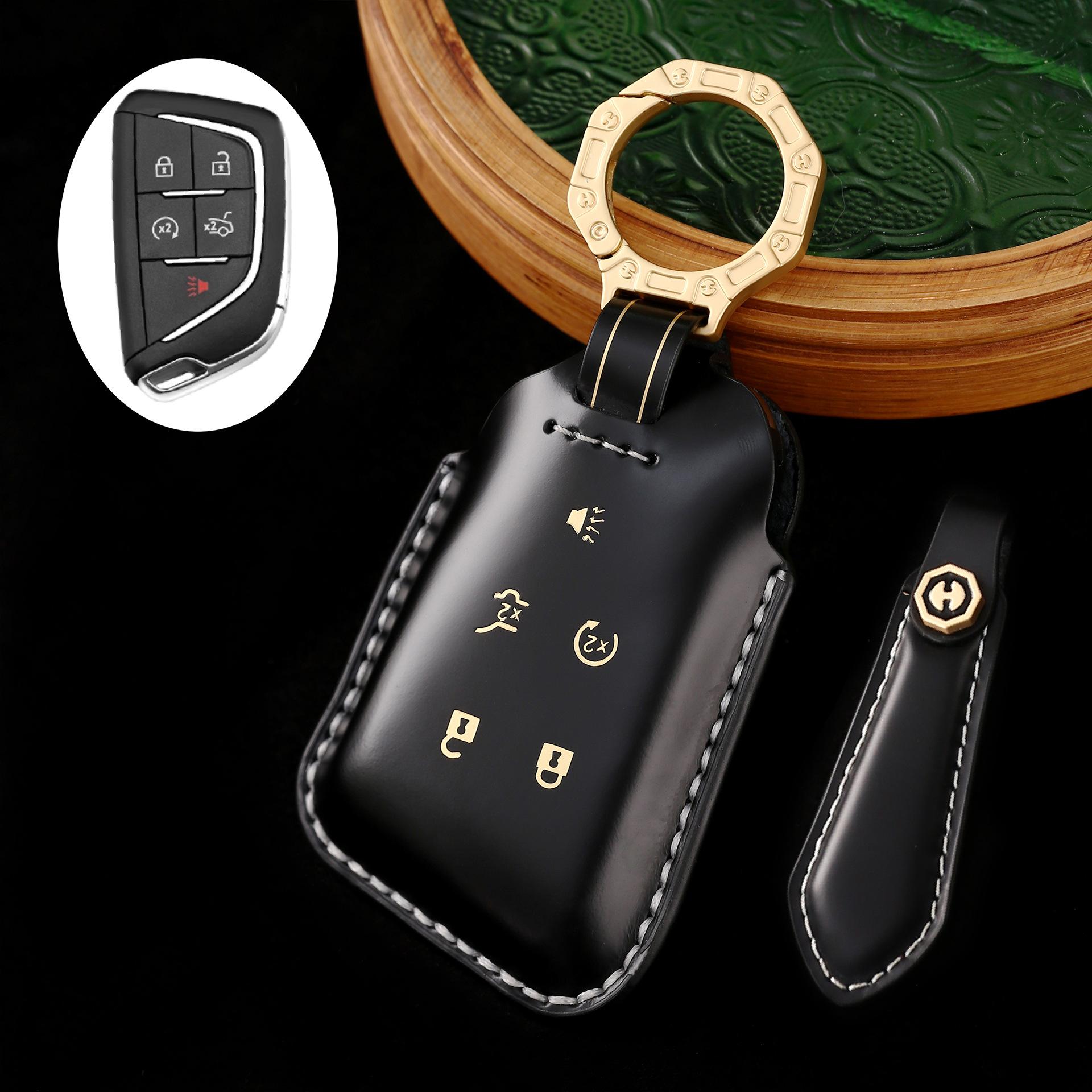 

Applicable to Cadillac ct5 key set xt5 high-end xt4 men s ct6 women s leather gift box xt6 shell ct4 buckle bag