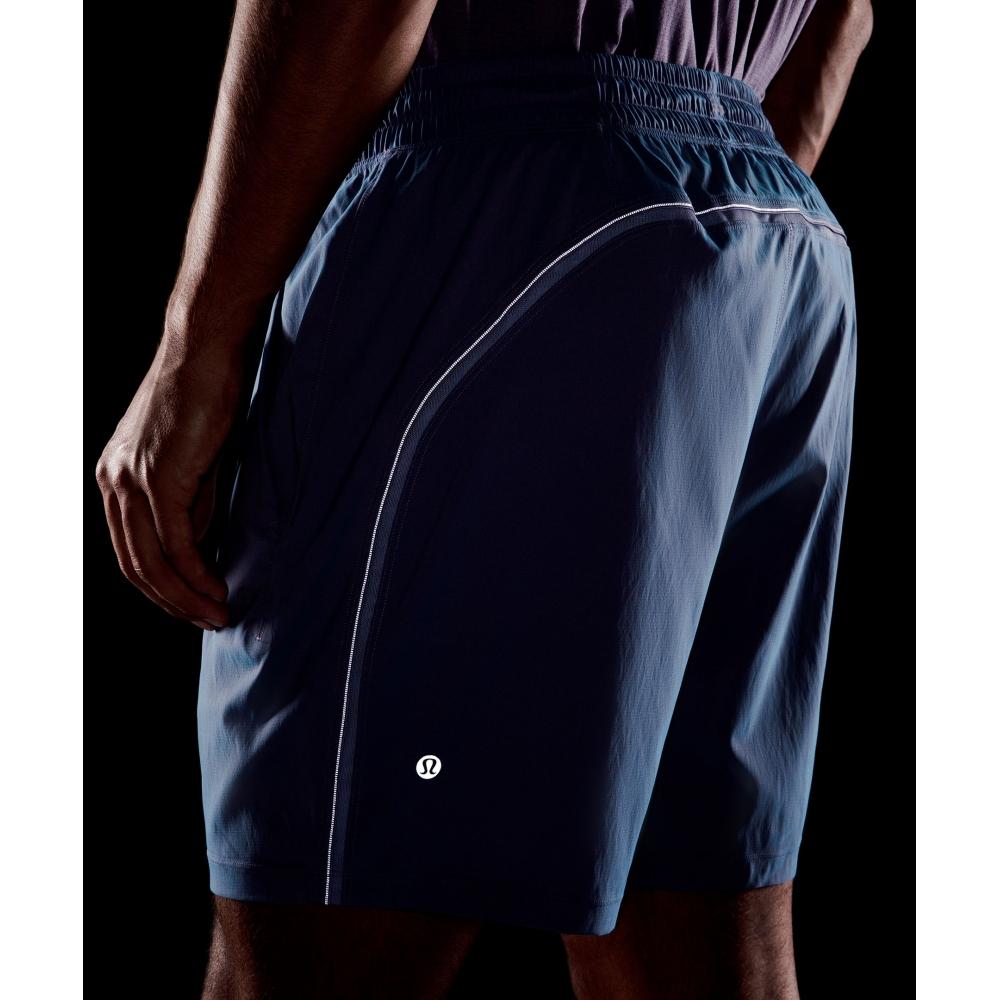Lululemon Pace Breaker Linerless Short 7   Iridescent Cornflower Red Clay