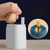 Color-blocking Toothpick Box Automatic Pop-up Toothpick Can Portable Press-type Toothpick Holder for Home Living Room