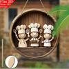 Door Wreath Kitchen Wall Art 2D Plan Chef Wall Decor Kitchen Sign  Cottage Porch Decoration