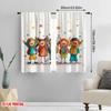 2pcs,2D Plane Printing Curtain Popular Happy Youngsters Back To School Versatile Durable Polyester (without Rod) Holiday for