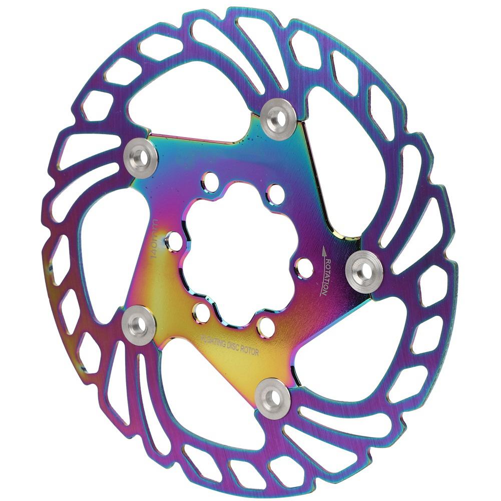 Bike Disc Brake Rotors 6 Nails Cycling Accessory for Mountain Bicycle Plating Color