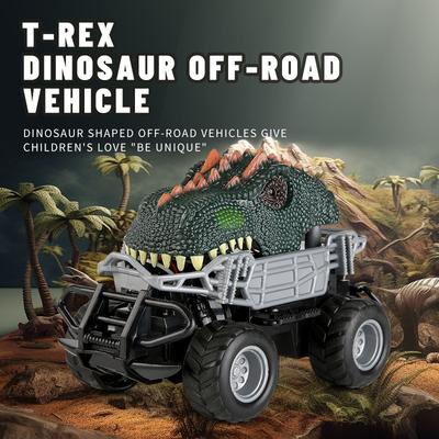 Voiture télécommandée quatre directions Forme de dinosaure Jouets pour enfants Tout-terrain Biggie Escalade Course