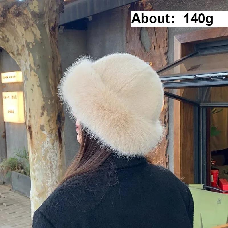 

Adding Thick Plush Autumn/winter Hat To Keep Warm for Girl Cold Resistant Ear Protection Hat Curled Fisherman s Winter Hat Perimeter (54-58cm)