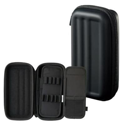 LIHIT LAB XCOA Hard Shell Pencil Case, Jet Black, A3802-24