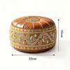 Round Shape Fillable Ottoman Pouf PU Leather Round Pouf Cover New Floor Seat Cushion  Home Use