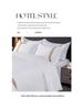 Pure White 3-Piece Hotel Linen Set: Thick Bed Sheet & Duvet Cover for Homestay