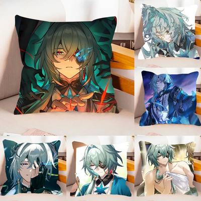 Honkai Star Rail Anaxa Kissenbezug Kissenbezug Weich Niedlich Dekokissenbezug Für Auto Sofa Kissenbezug Polyester Mit Reißverschluss