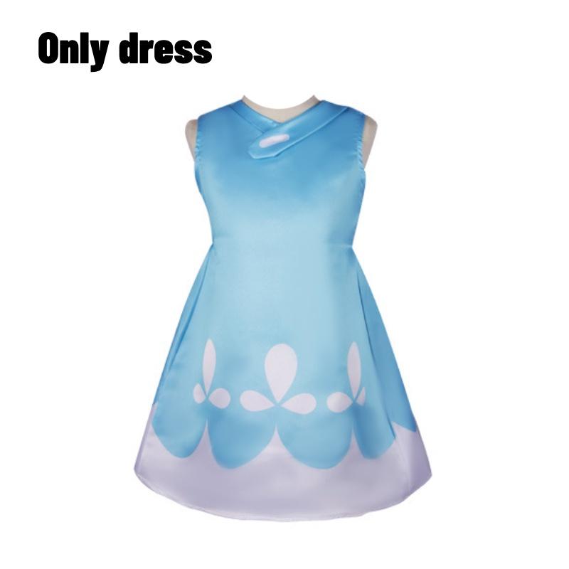 Bsrlons Children's Cosplay Magic Hair Elf Performance Costume Poppy And Branch Stage Outfit Summer)