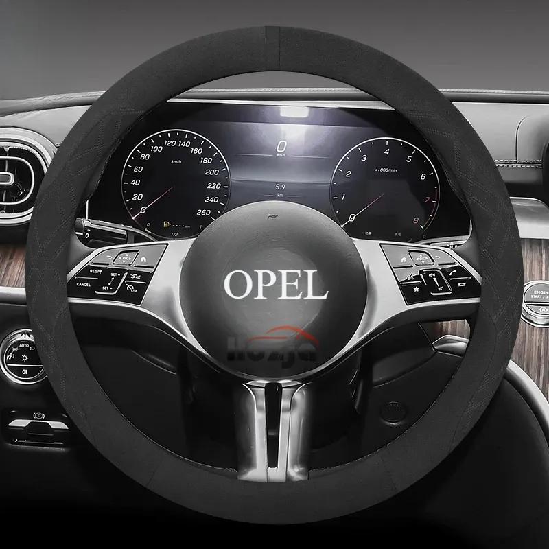 Suede Steering Wheel Cover for Opel Mokka Corsa Astra 2024 2025 Accessories