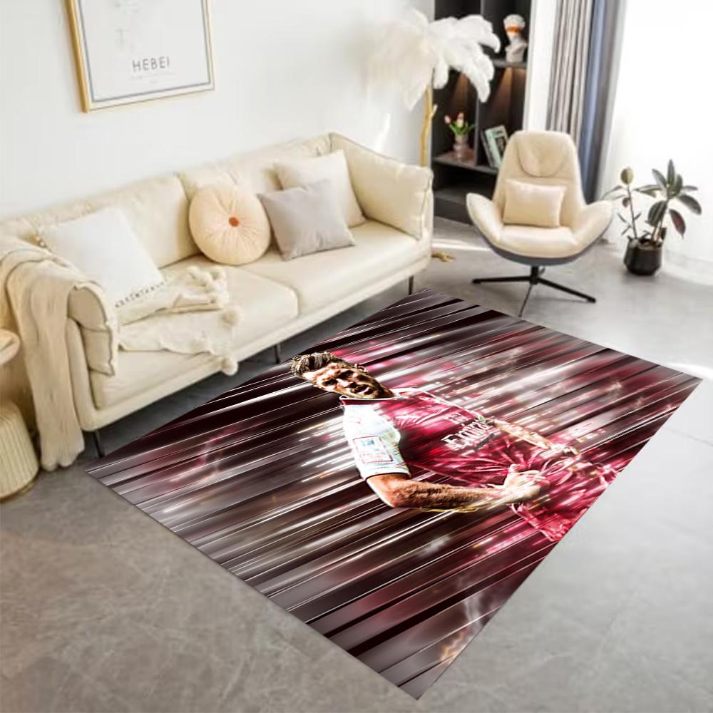 Dynamic Soccer Celebration Floor Rug Office Rug Suitable for Hallway Kitchen Bedrooms Outdoor Anti-slip Rug Anime Office Decor Birthday/Christmas Gift