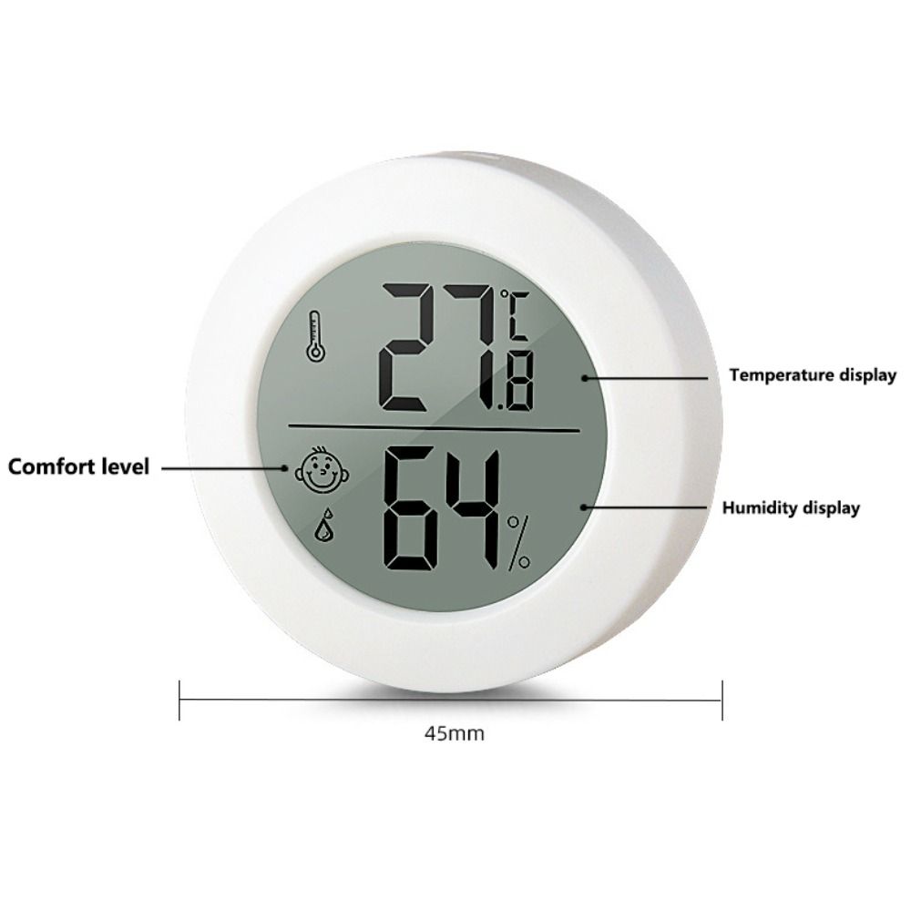 Portable LCD Digital Thermometer High Accuracy Baby Room Hygrometer Mini Household Thermo-Hygrometer