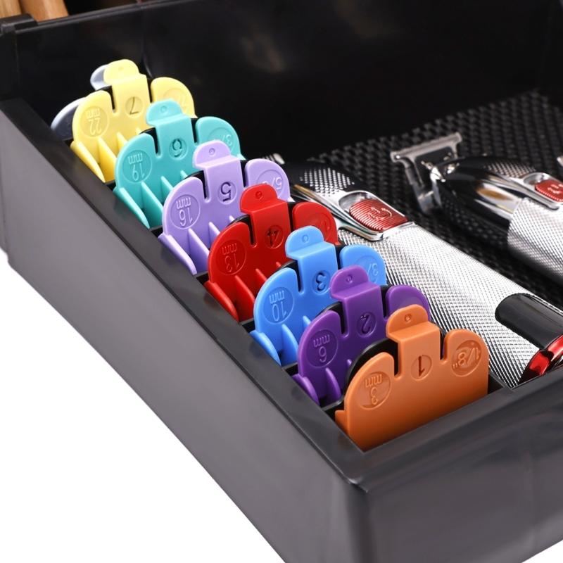 Black Barber Clippers Tray Organizer Clippers Organizer Razors Case,Anti slip Hair Trimmer Holder Tray Barber Tool Box