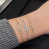Mei's Elegant Triple Diamond Slider Bracelet for Women - 2025 Trendy Jewelry