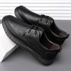 Fashion New Business Hollow Man Loafers Spring Autumn Non-slip Outdoor Walking Male Flat Shoes Casual Men's Leather Casual Shoes