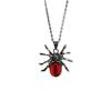 Personality Gothic Spider Colorful Glass Eyeball Pendant Necklace for Women Hallowmas Hip-hop Punk Jewelry Accessories Gifts