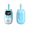 2PCS Kids Walkie Talkie Mini Phone Call Cartoon Talkie Walkie Toys 22 Channels 2 Way Radio 3KM UHF Radio Interphone Toy Gifts
