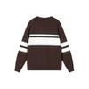 Fila Color Block Letter Print Casual Long Sleeve Sweater Men Sweater Cream-Brown F11M419401F-BN